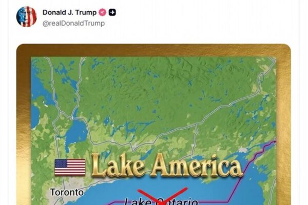 Trump amaga con llamar “Lago América” a un lago que bordea Canadá en pleno pulso comercial