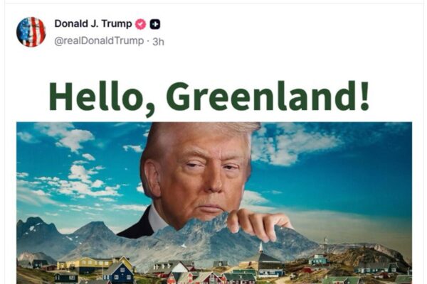 Trump vuelve a mostrar interés por Groenlandia en un mensaje en su red Truth Social